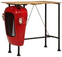 vidaXL Esstisch Bartisch Traktor Rot und Braun 55x120x107 cm Massivholz (1-St)
