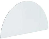 vidaXL Bodenplatte Feuerstelle Glasplatte Transparent 1200 x 600 mm Glas, (1-St)