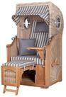 bene living Strandkorb Ammersee 1-Sitzer Teak - PE shell - Modell 545, BxTxH: