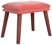 vidaXL Polsterhocker Fu&szlig;hocker Rosa 45x29,5x35 cm Samt (1 St)