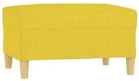 vidaXL Fu&szlig;hocker, Sitzhocker Hellgelb 70x55x41 cm Stoff