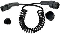 Inline EV Spiral-Autoladekabel Typ2, 22 kW, 3-phasig, 5 m Netzkabel