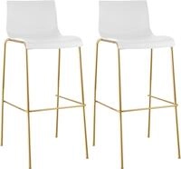 CLP Barhocker Hover (Set, 2 St., 2er), Kunststoffsitz, stapelbar, Gestell in