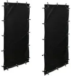 Quick Star Kaminholzregal Wetterschutz Seitlich f&uuml;r Kaminholzregale in Schwarz...