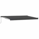 vidaXL Markise Markisenrahmen Anthrazit 500 x 300 cm (1-St)