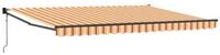 vidaXL Markise Markise Gelb und Orange 450 x 300 x 165 cm Polyester und Metall...