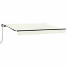 vidaXL Markise Einziehbare Markise Creme 250 x 200 cm Stoff (1-St)