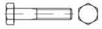 Contorion Schraube ISO 4014 Sechskant-Schaftschraube M8x60 Edelstahl A4 blank...