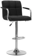 vidaXL Barhocker Barhocker Schwarz Stoff (1 St)