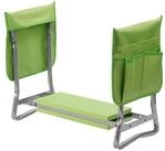 relaxdays Kniebank Gartenarbeit mit Tasche, BxLxH: 60x27.5x50 cm, Hellgr&uuml;n