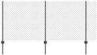 vidaXL Gartenzaun Kettenzaun mit Pfosten 10 x 1 m (B x H) PVC-beschichteter...