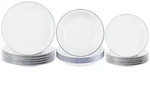 Seltmann Weiden Tafelservice Compact Blaurand Teller-Set 18-tlg. (18-tlg), 6