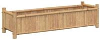 vidaXL Blumentopf Pflanzk&uuml;bel 100x30x25 cm Bambus (1 St)