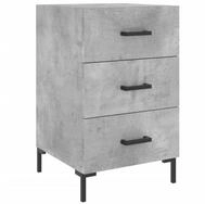 vidaXL Nachttisch NA Nachttisch Betongrau 40x40x66 cm Holz Nachtkonsole...