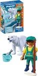 Playmobil&reg; Zoo: Eisb&auml;r und Pfleger (72090), Animals & Friends