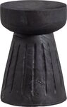 WOOOD Hocker Borre aus Paulowniaholz mit sichtbare Maserung &Oslash; 28 x H 40 cm,