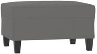 vidaXL Polsterhocker Fu&szlig;hocker Dunkelgrau 70x55x41 cm Mikrofasergewebe (1 St)