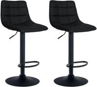 CLP Barhocker Jerry Kunstleder (Set, 2er), h&ouml;henverstellbarer und drehbar