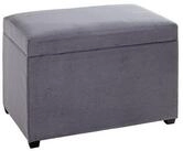 HAKU Sitztruhe CONNY Sitztruhe Grau - MDF, Textilgewebe Cord - H. 42cm x B. 58cm