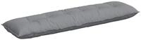 vidaXL R&uuml;ckenkissen R&uuml;ckenkissen Hellgrau 180 x 19 x 50 cm Stoff, 1-tlg.