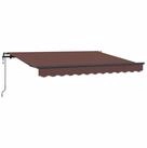 vidaXL Markise Einziehbare Markise Braun 250 x 200 cm Stoff (1-St)