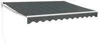 vidaXL Markise Sonnenschutz Einziehbar Anthrazit 3x2,5 m Stoff und Aluminium