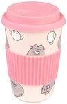 Grupo Erik Thermobecher Pusheen Keramikbecher mit Deckel 400 ml
