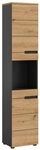 xonox.home Hochschrank Hochschrank Canu, Artisan Eiche / Basalt grau (1-St)