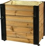 dobar green label Hochbeet rollbar, mit Staufach, inkl. Schafswolle, Gr. M,...
