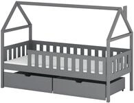 MIRJAN24 Kinderbett Domi (mit zwei Bettschubladen), Lattenrost Flex aus