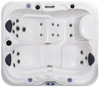 TroniTechnik Whirlpool Outdoor Whirlpool NISIDA wei&szlig;, (mit 21 D&uuml;sen &...