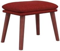 vidaXL Fu&szlig;hocker, Sitzhocker Weinrot 45x29,5x35 cm Stoff