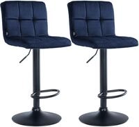 CLP Barhocker Peru (Set, 2er), Samtbezug, h&ouml;henverstellbar, drehbar