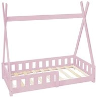 ML-DESIGN Spielbett Hausbett Tipi Zeltbett inkl. Lattenrost Bodenbett Kinder