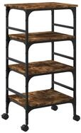 vidaXL K&uuml;chenwagen K&uuml;chenwagen R&auml;uchereiche 45x35x89,5 cm Holzwerkstoff