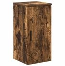 vidaXL Badezimmerspiegelschrank Badezimmerschrank mit T&uuml;r Ger&auml;ucherte Eiche...