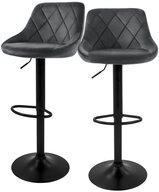 ML-DESIGN Barhocker Gepolsterter Barstuhl mit R&uuml;ckenlehne und Fu&szlig;st&uuml;tze,...