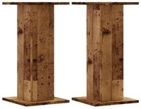 vidaXL Blumenst&auml;nder Pflanzenst&auml;nder 2 Stk. Altholz-Optik 30x30x60 cm...