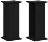 vidaXL Blumenst&auml;nder Pflanzenst&auml;nder Schwarz Eichen-Optik 33 x 33 x 80 cm (1...