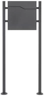 ML-DESIGN Standbriefkasten Briefkasten Postkasten mit Zeitungsfach, inkl....