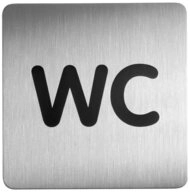 DURABLE Hinweisschild DURABLE 4957 PICTO "WC" Piktogramm quadratisch