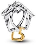 Pandora Charm-Einh&auml;nger Charm Haus mit Herz Sterling-Silber 14K Vergoldet...