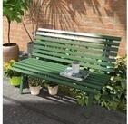 Outsunny Gartenbank 2 Sitzer Parkbank mit R&uuml;ckenlehne (Sitzbank, 1-St.,...