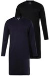 JP1880 Schlafanzug Nachthemd Homewear 2er-Pack uni Langarm