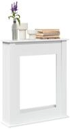 vidaXL Dekokamin vidaXL Kaminumrandung Wei&szlig; 75x20x87,5 cm Holzwerkstoff