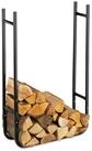 relaxdays Kaminholzregal schmal, BxTxH:60x20x90 cm