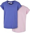 URBAN CLASSICS T-Shirt Urban Classics Damen Girls Organic Extended Shoulder Tee