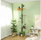PawHut Kratzbaum Deckenhoch, 230-275 cm, mit Kippschutz, mit mit Katzenh&ouml;hle,