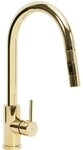 wohnwerk.idee K&uuml;chenarmatur ausziehbar Wasserhahn K&uuml;che Gold Matt Geb&uuml;rstet...