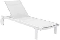 CLP Gartenliege Casablanca, 1er, mit Rollen, wetterfest, stapelbar